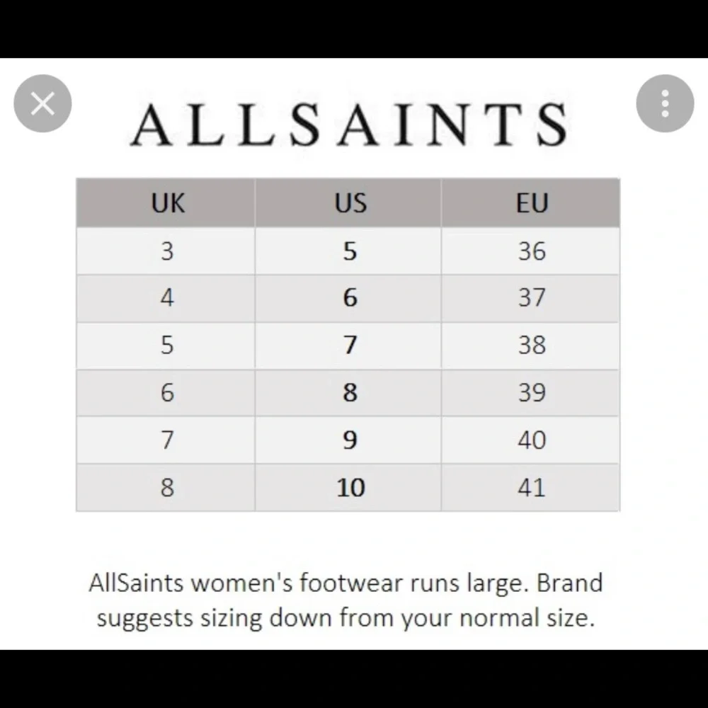 AllSaints Rotchko Wedge Sandals in Black Leather - Picture 10 of 11